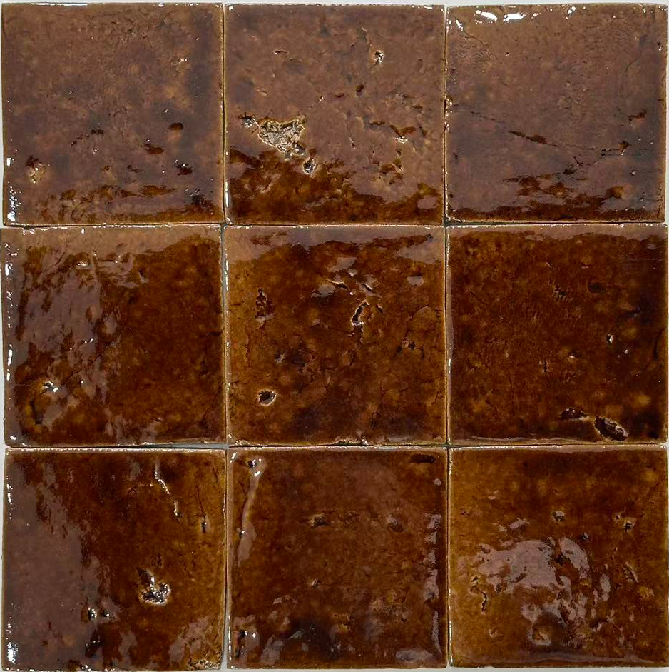 Autumn Lacquer crackle glaze tile