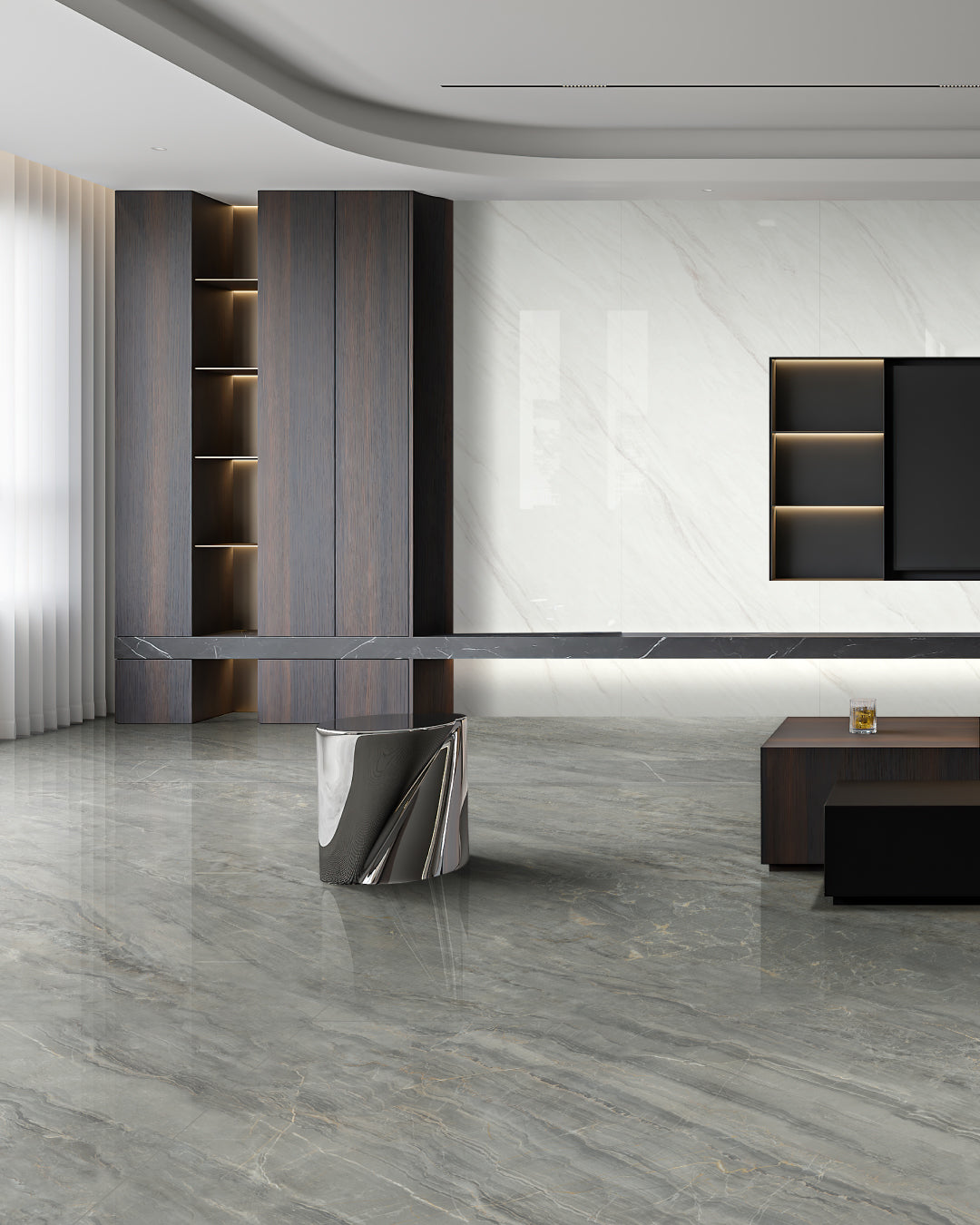 STRATASTONE GREY | Porcelain Tiles | Polished