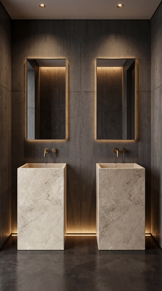 PEDESTAL VANITIES