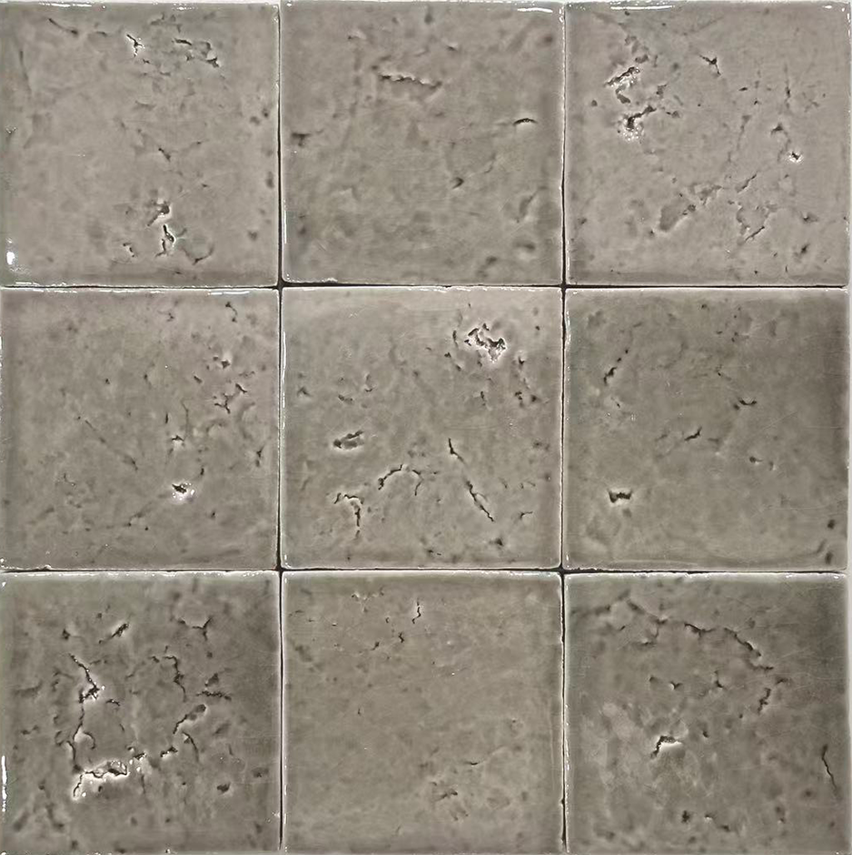 Ink Wash crackle glaze tile