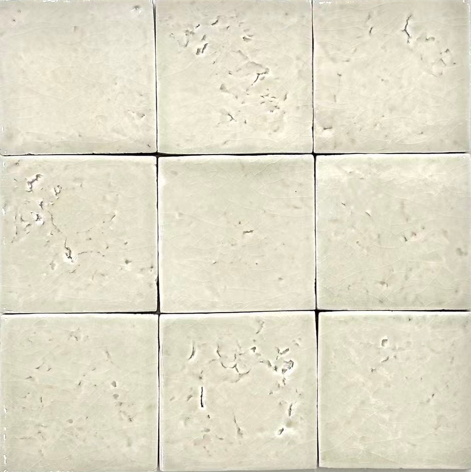 Sweet White crackle glaze tile