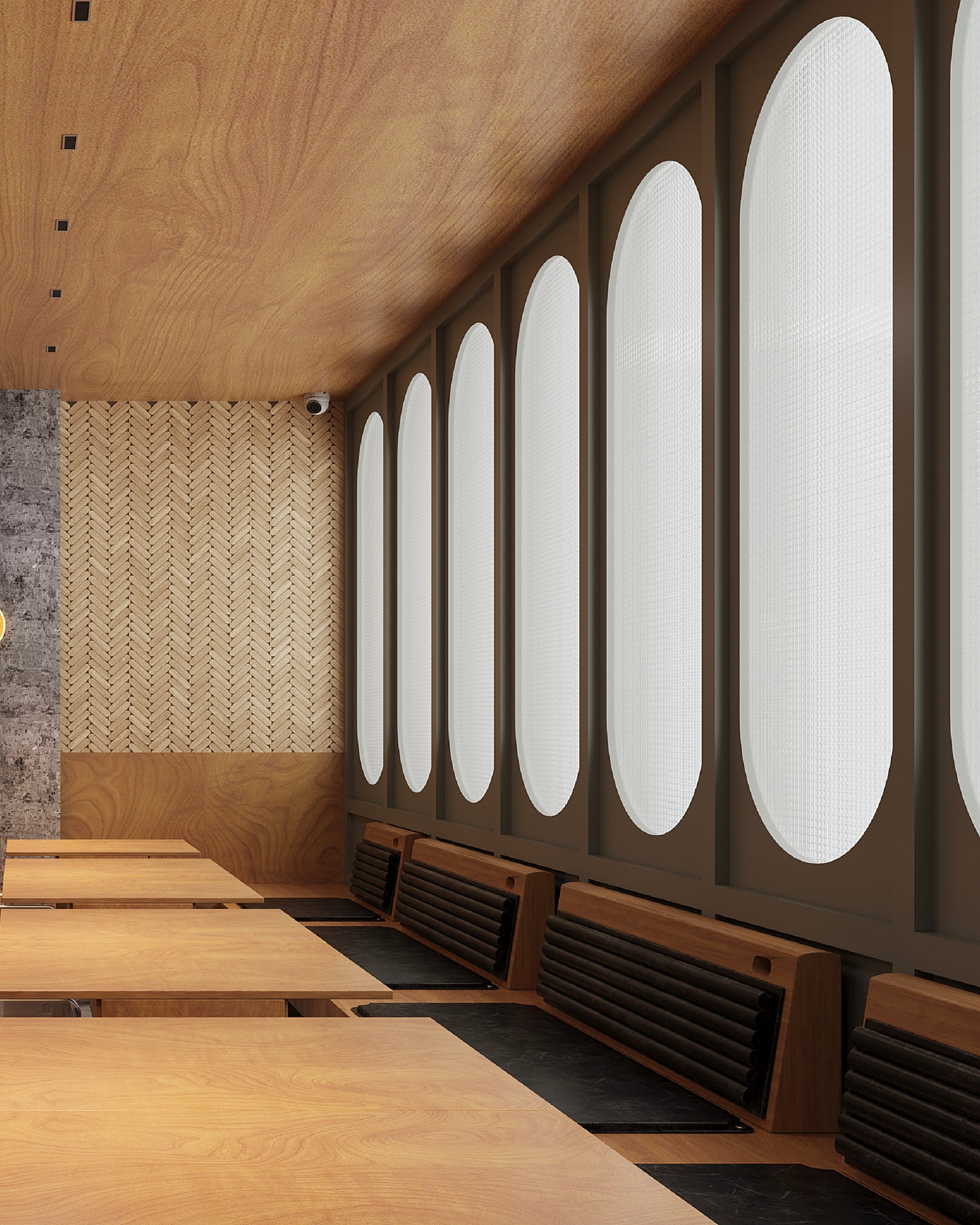 Ovaletti Herringbone / Vein Cut Noce Travertine